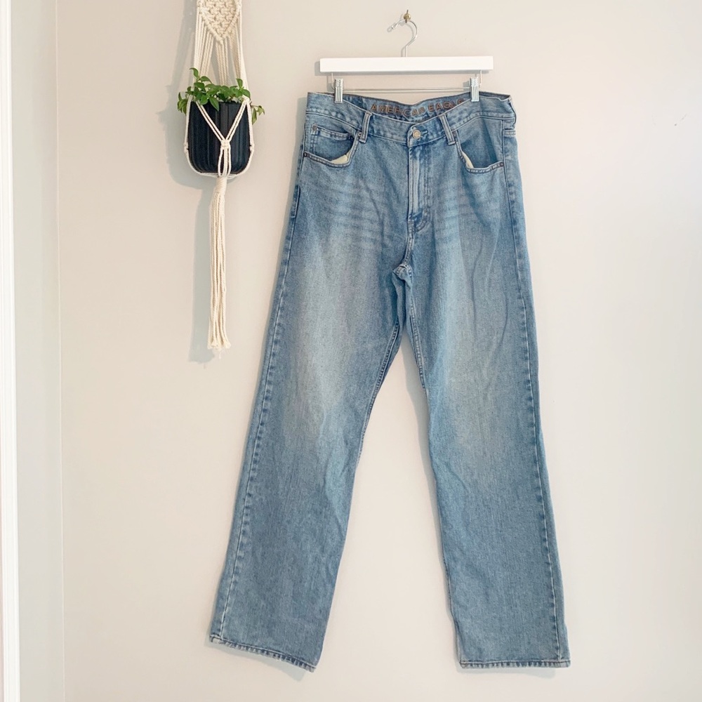 American Eagle 38x36 Loose Fit Straight Jeans